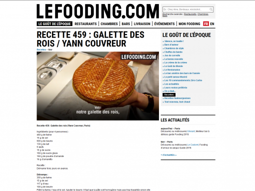 @Lefooding.com // Galette des rois de Yann Couvreur