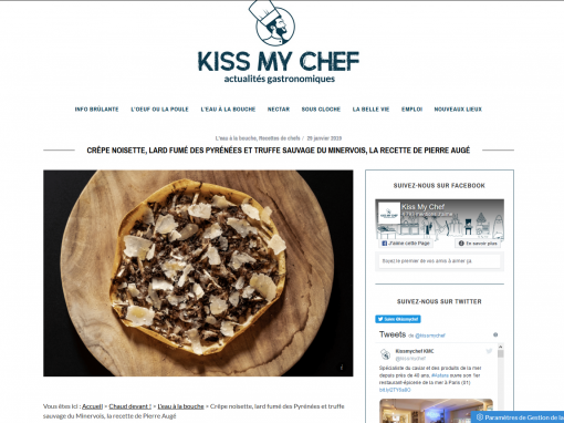 @Kiss my chef // Crêpe noisette, lard et truffe