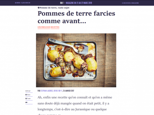 @La ruche qui dit oui! // Pommes de terre farcies comme avant…